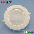 12w led encastré downlight gradable CRI&gt; 80 lentille concave de 120 degrés 4 &quot;, 6&quot;, 8 &quot;disponible